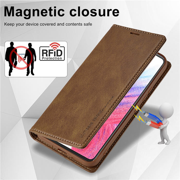 LC.IMEEKE Samsung Galaxy S23 FE Wallet Magnetic Case