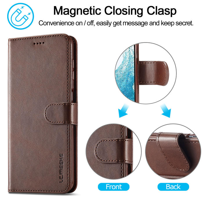 LC.IMEEKE Samsung Galaxy S23 FE Wallet Magnetic Case