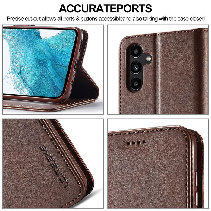 LC.IMEEKE Samsung Galaxy S23 FE Wallet Magnetic Case