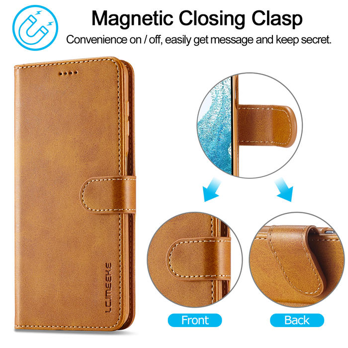 LC.IMEEKE Samsung Galaxy S23 FE Wallet Magnetic Case