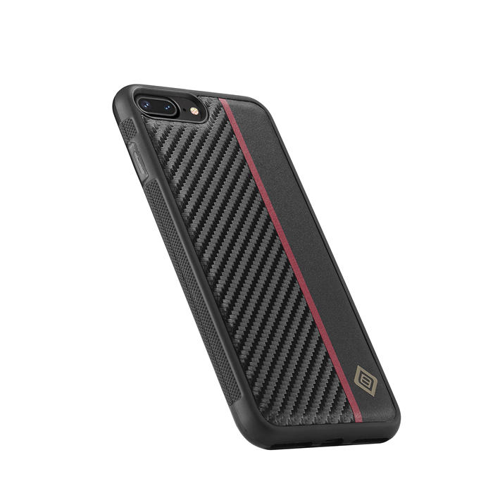 LC.IMEEKE iPhone 7 Plus/8 Plus Carbon Fiber Texture Phone Cover