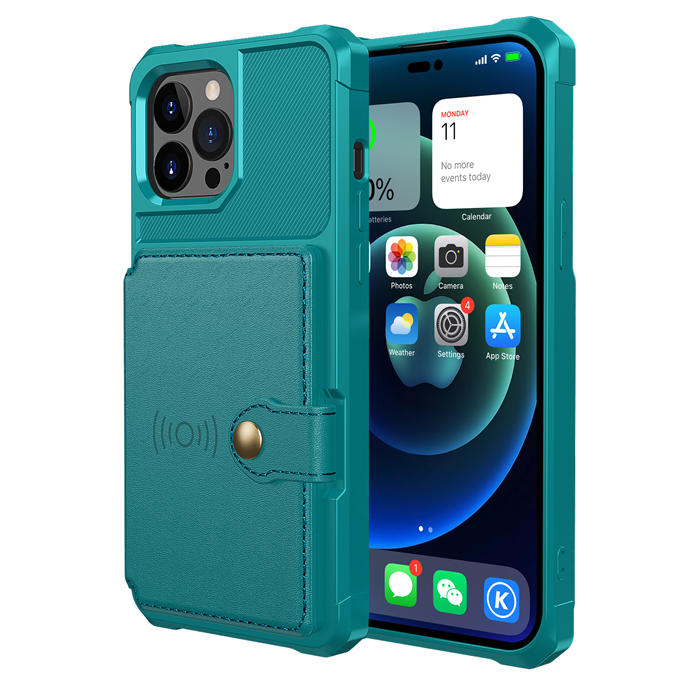 Kickstand Card Holder PU Leather Coated TPU Phone Case