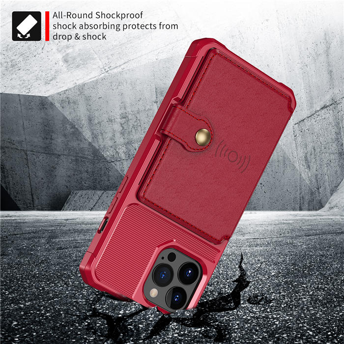 Kickstand Card Holder PU Leather Coated TPU Phone Case