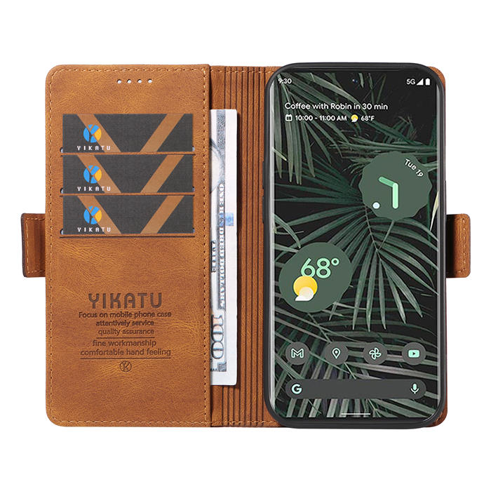 YIKATU Google Pixel 6 Pro Wallet Kickstand Case