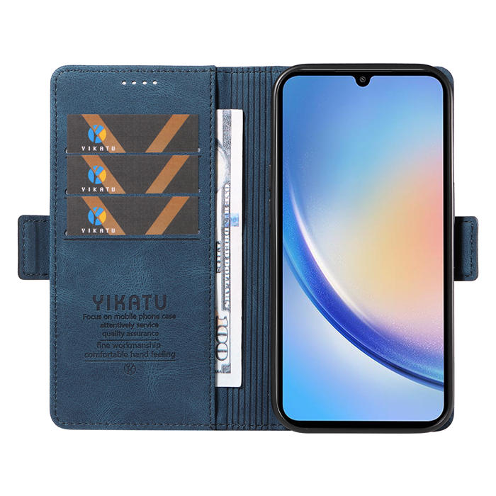 YIKATU Samsung Galaxy A34 5G Wallet Kickstand Case