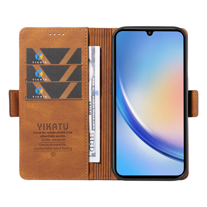 YIKATU Samsung Galaxy A34 5G Wallet Kickstand Case