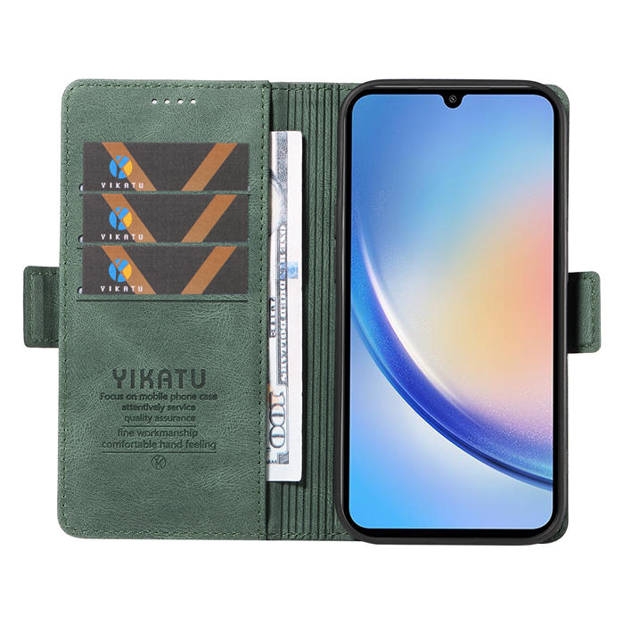 YIKATU Samsung Galaxy A34 5G Wallet Kickstand Case