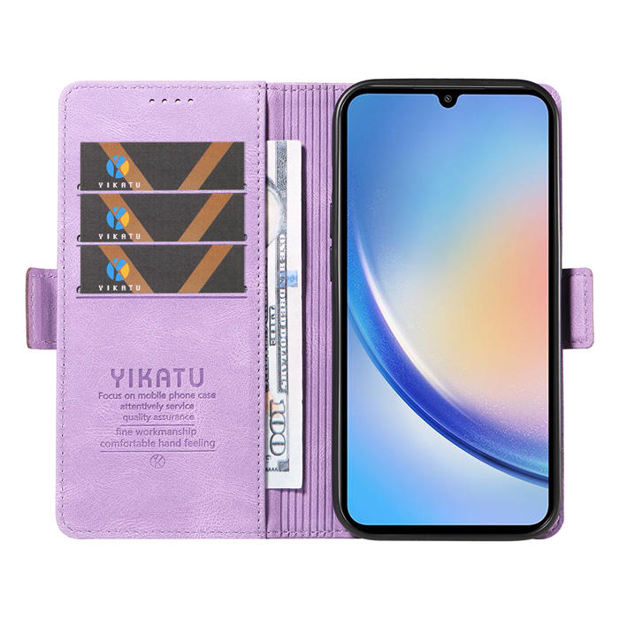 YIKATU Samsung Galaxy A34 5G Wallet Kickstand Case