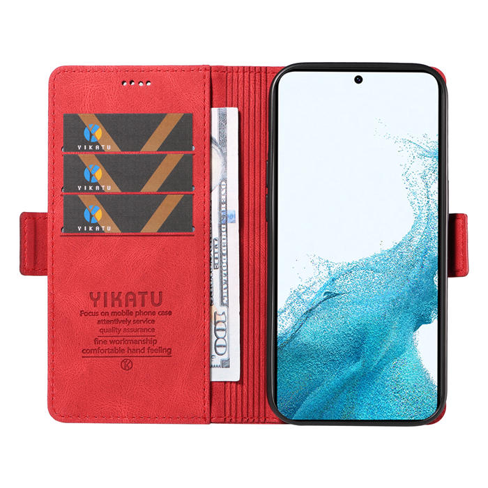 YIKATU Samsung Galaxy S21 FE Wallet Kickstand Case