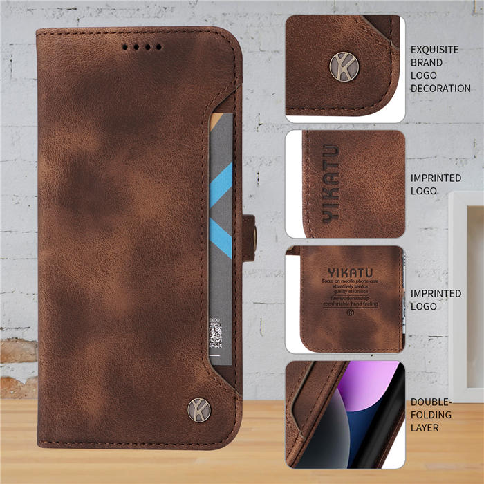 YIKATU Wallet Magnetic Stand Phone Case