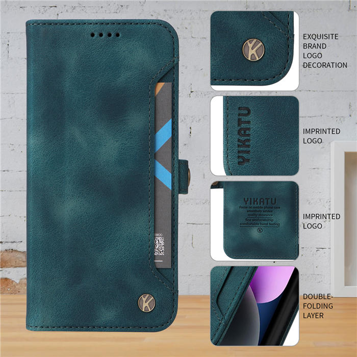 YIKATU Wallet Magnetic Stand Phone Case