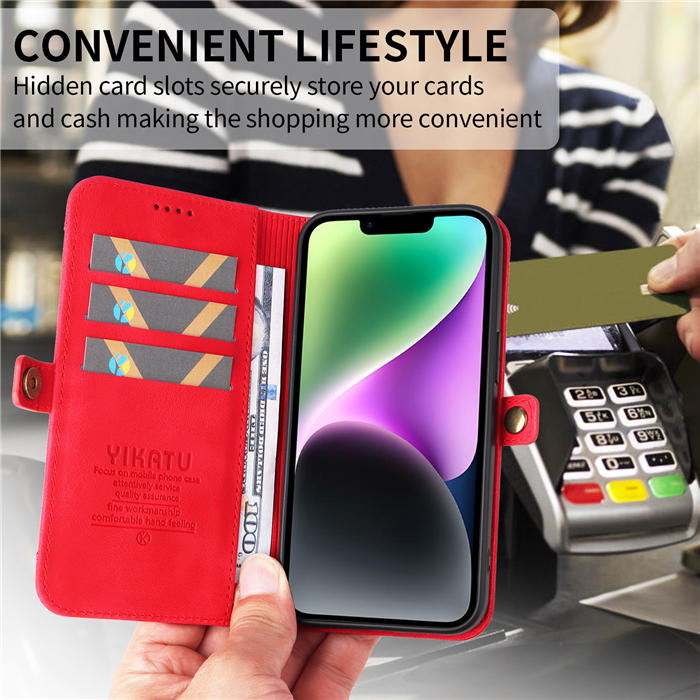 YIKATU Wallet Magnetic Stand Phone Case